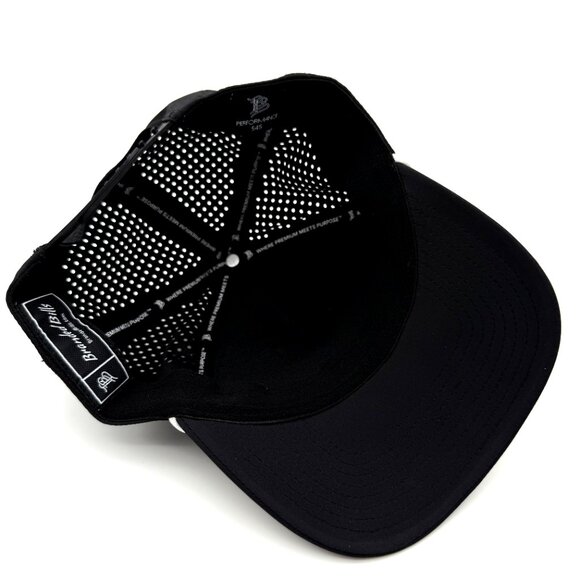 BRANDED BILLS Outer Limits Drone Service Black Performance Snapback Trucker Hat - Picture 7 of 11